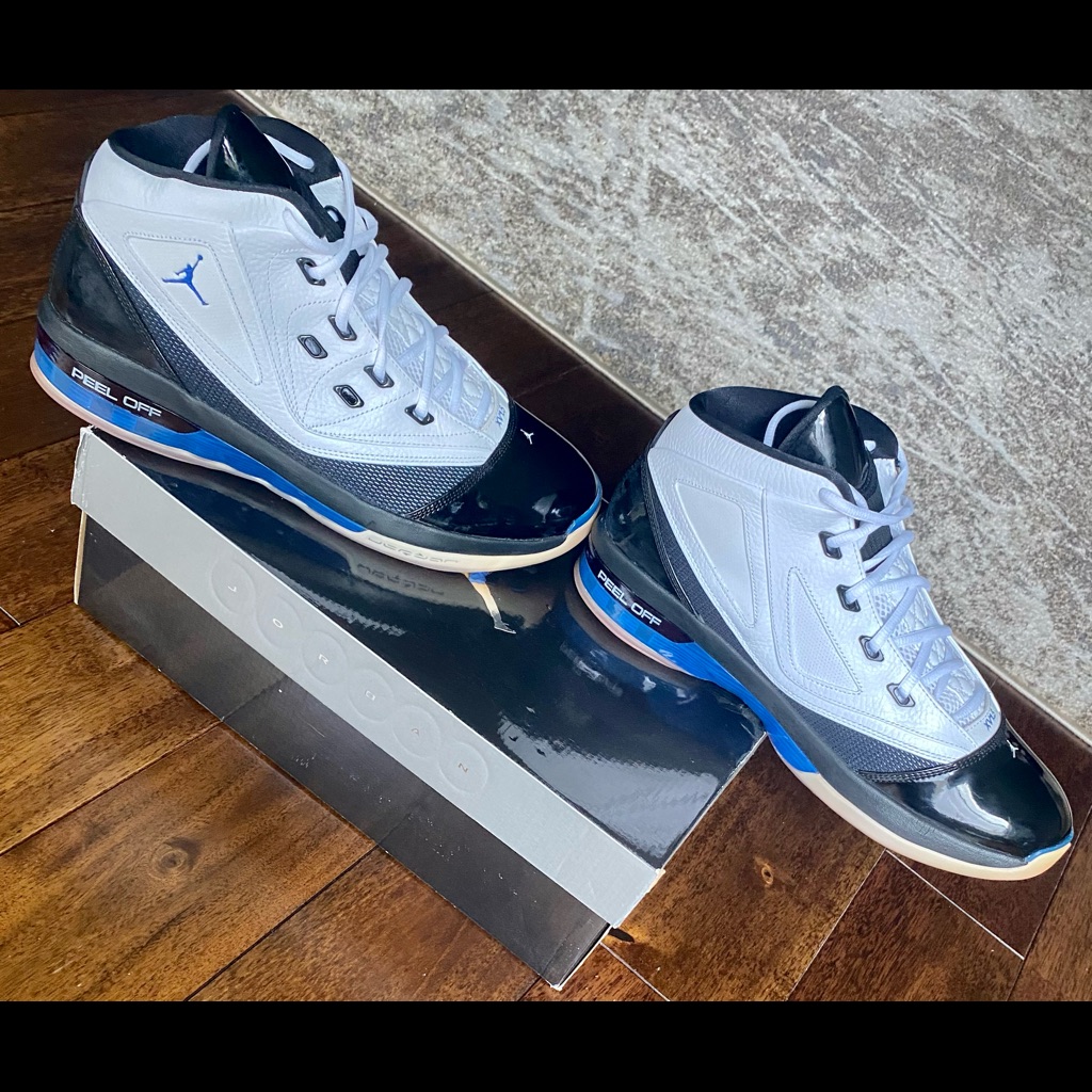 Jordan 16.5 Team White/Varsity Royal-Black Sz12